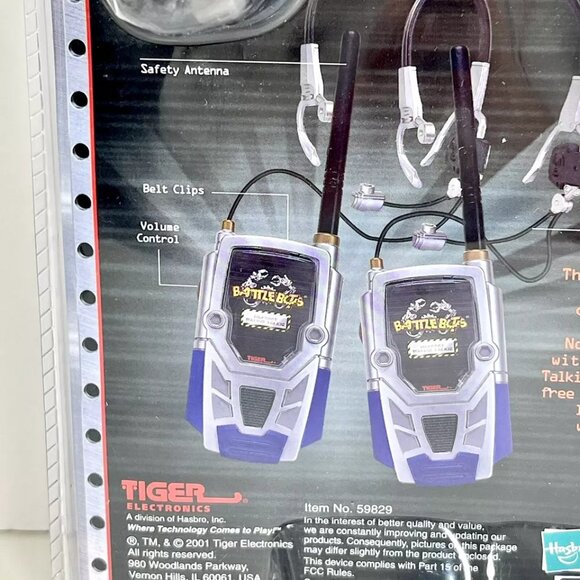 BattleBots Walkie Talkie Headset Play Set 2001 Hasbro Tiger Electronics NIP - Picture 10 of 13